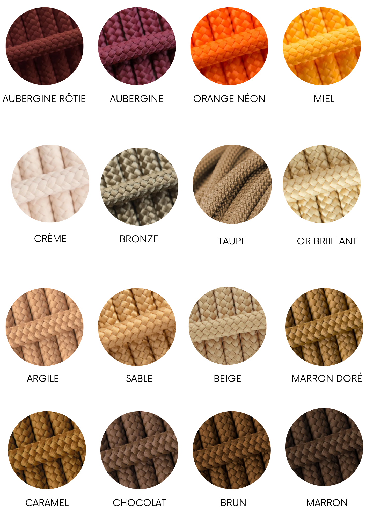 Laisse en corde - collection automne