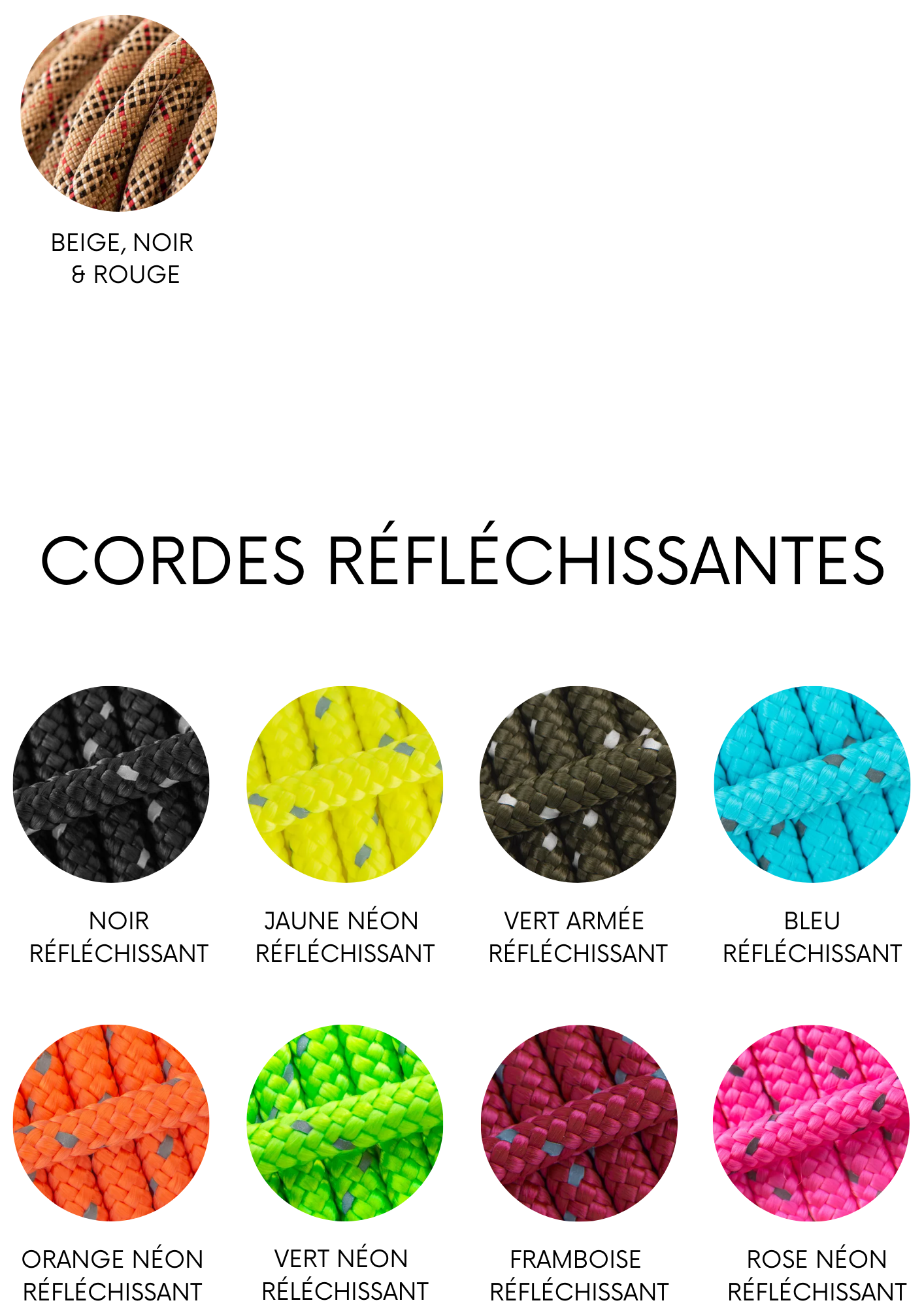 Porte médaille en corde