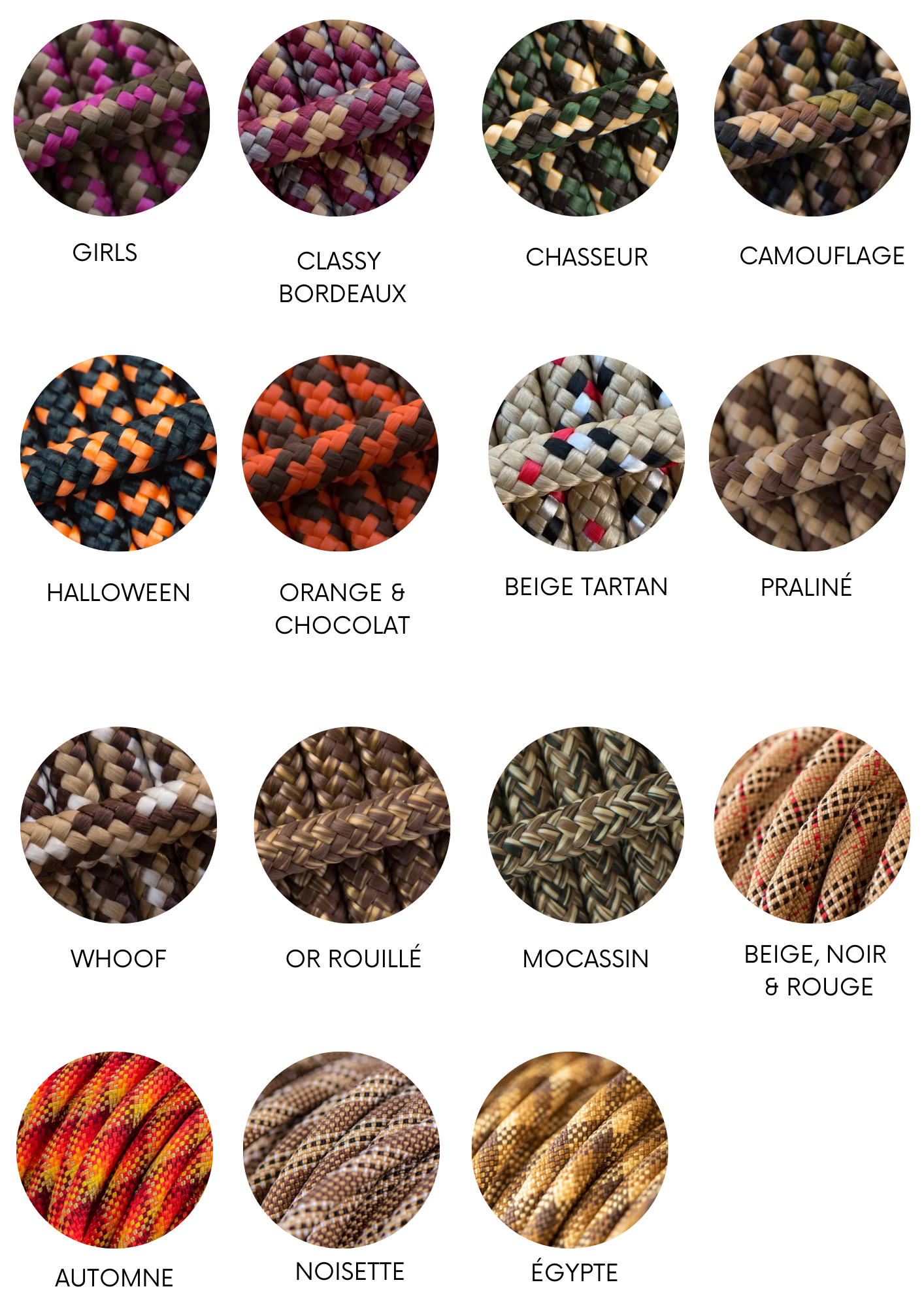 Laisse en corde - collection automne