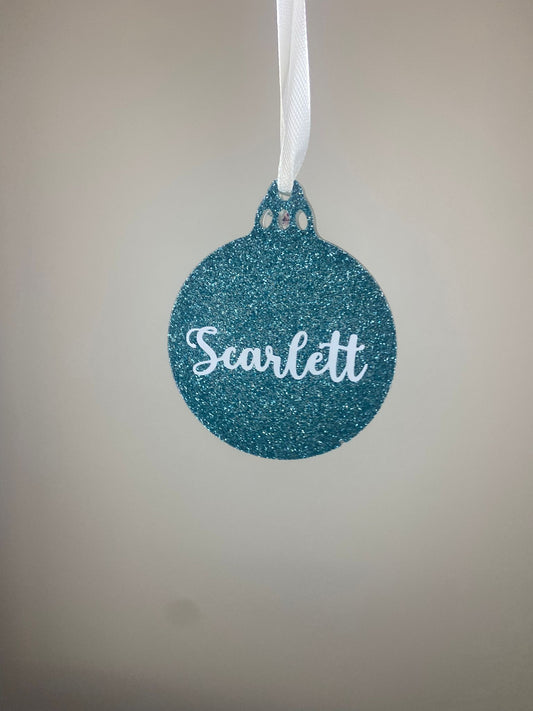 Boule de Noël personnalisable en résine