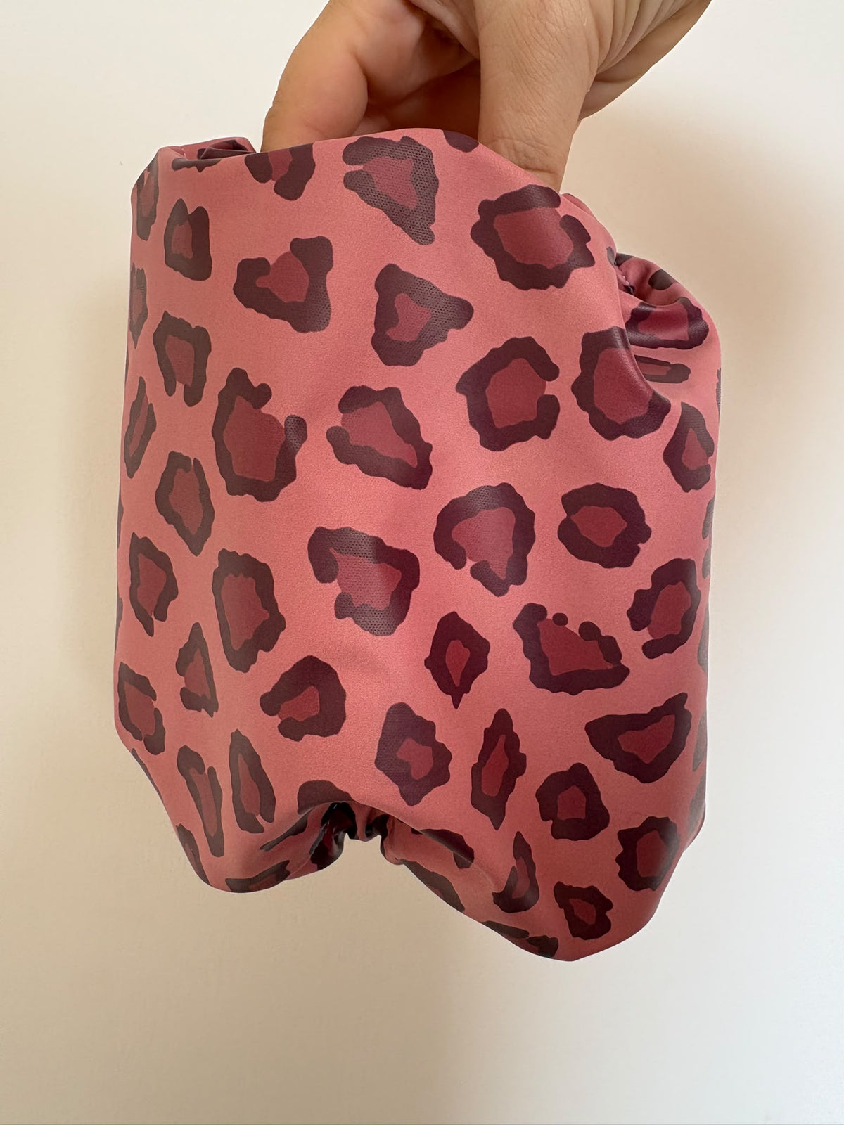 Snood imperméable léopard bordeaux & rose - Adulte