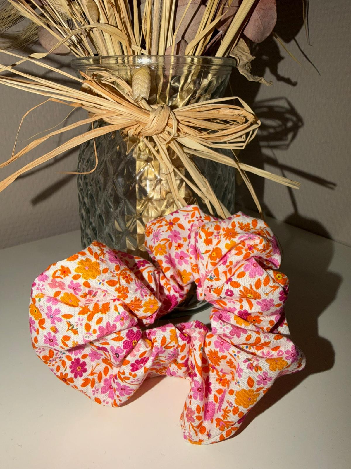 Chouchou fleurs - coton