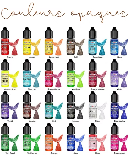 Décoration en résine époxy