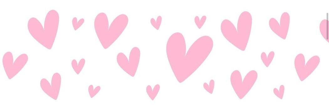 Collier en biothane  - motifs St Valentin