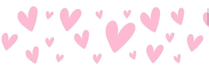 Collier en biothane  - motifs St Valentin