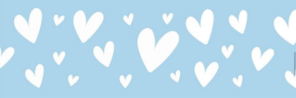 Collier en biothane  - motifs St Valentin