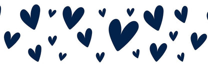 Collier en biothane  - motifs St Valentin