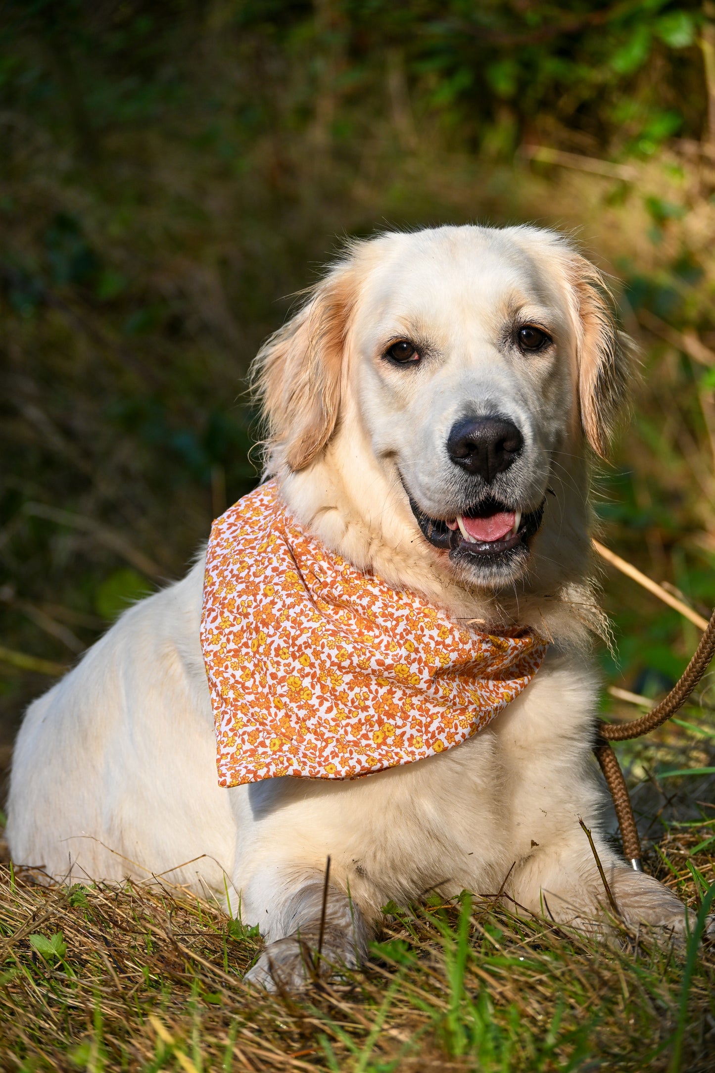 Bandana en coton - fleurs