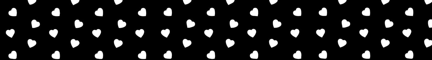 Collier en biothane  - motifs St Valentin