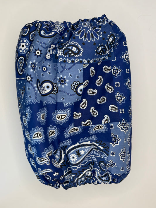 Snood Paisley Bleu -  Coton - Taille Adulte