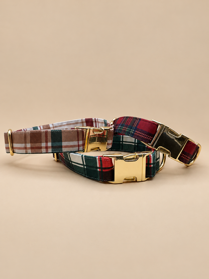 Collier en tissu - Noël