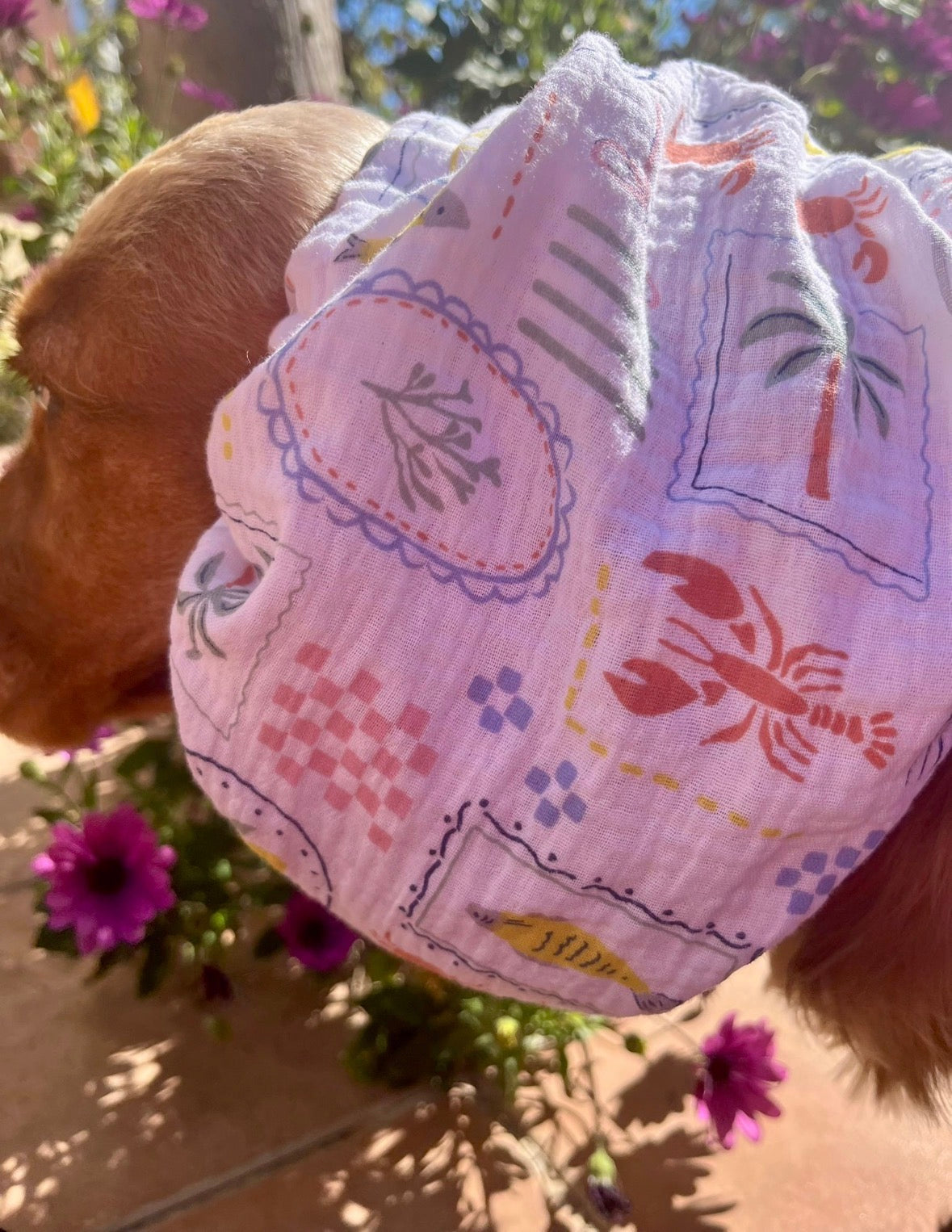 Snood en double gaze de coton - été