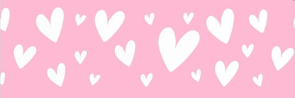 Collier en biothane  - motifs St Valentin