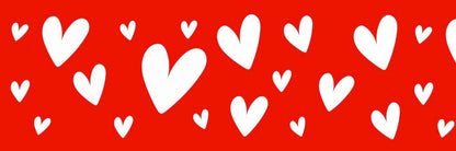 Collier en biothane  - motifs St Valentin