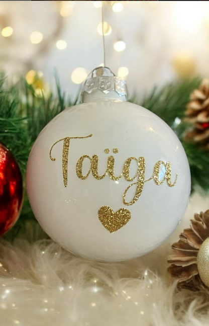 Boule de Noël personnalisable