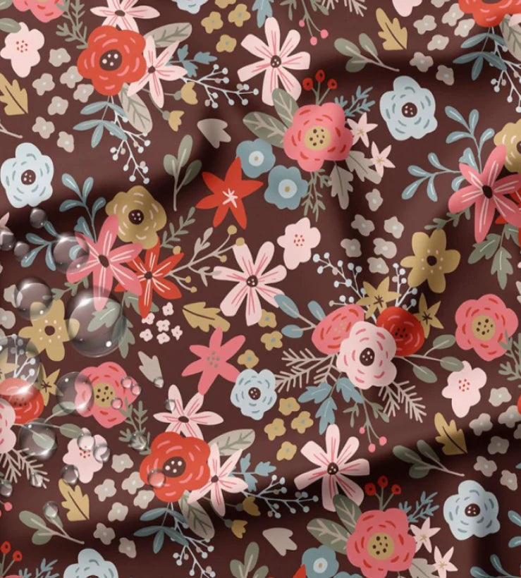 Snood imperméable - fleurs