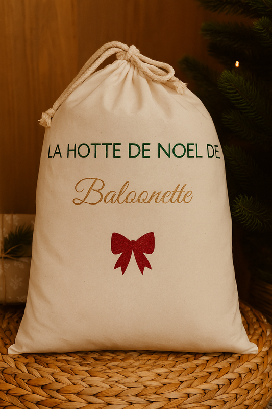 Hotte de Noël personnalisable