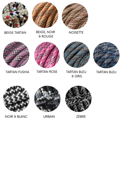 Laisse en corde - Tartan
