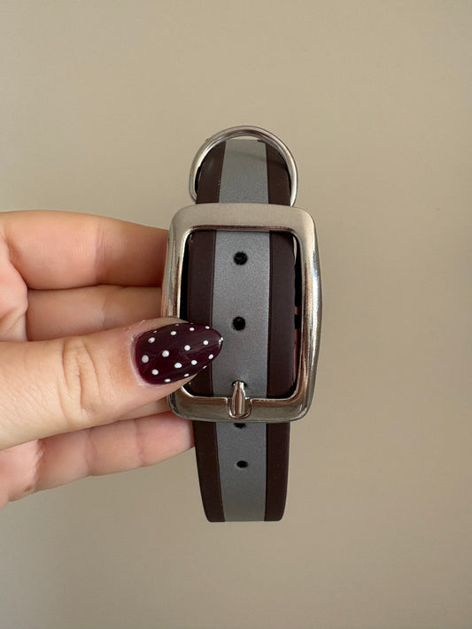 Collier en biothane réfléchissant