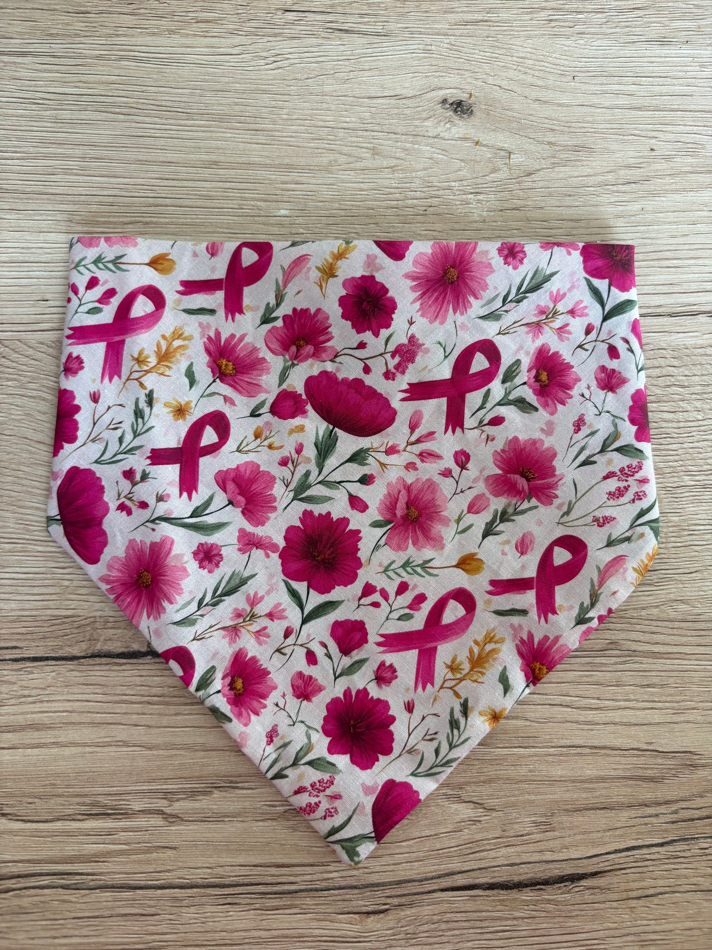 Bandana en coton - Octobre Rose