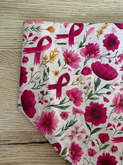 Bandana en coton - Octobre Rose