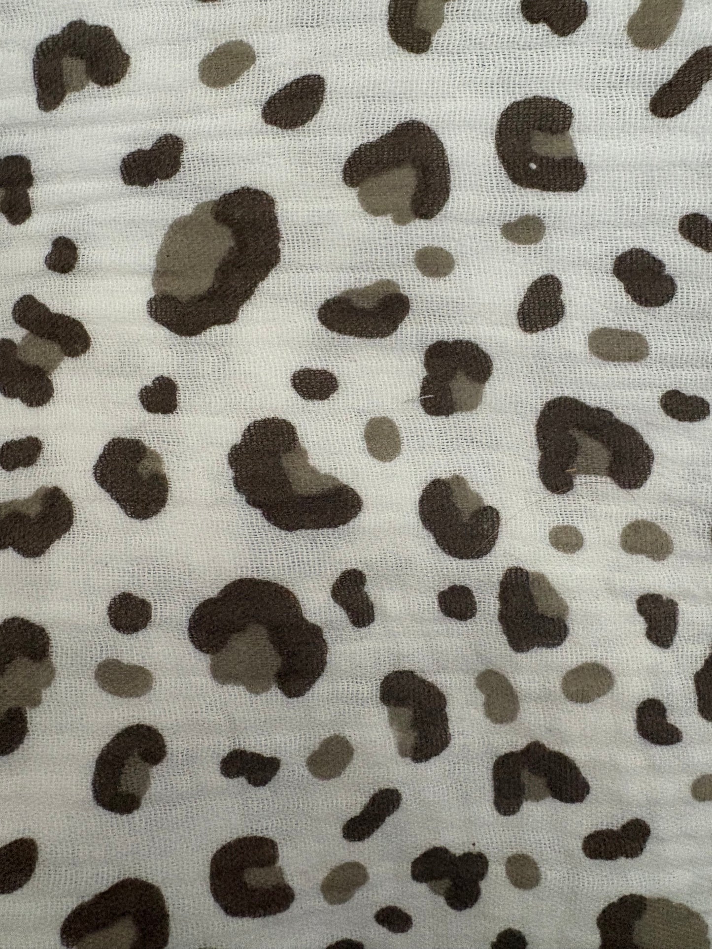 Snood léopard - double gaze de coton