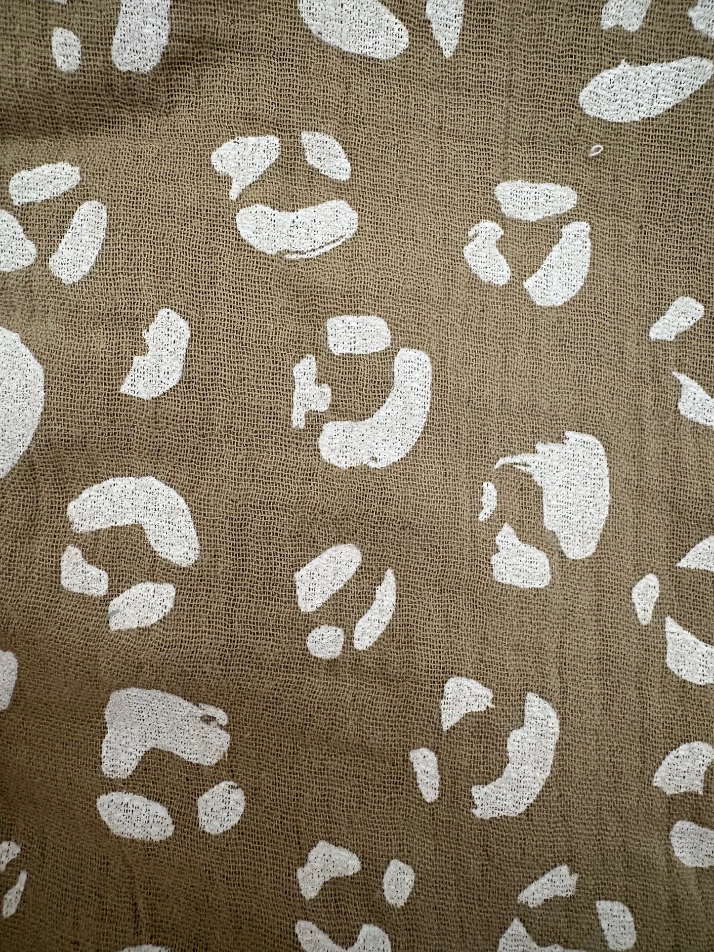 Snood léopard - double gaze de coton
