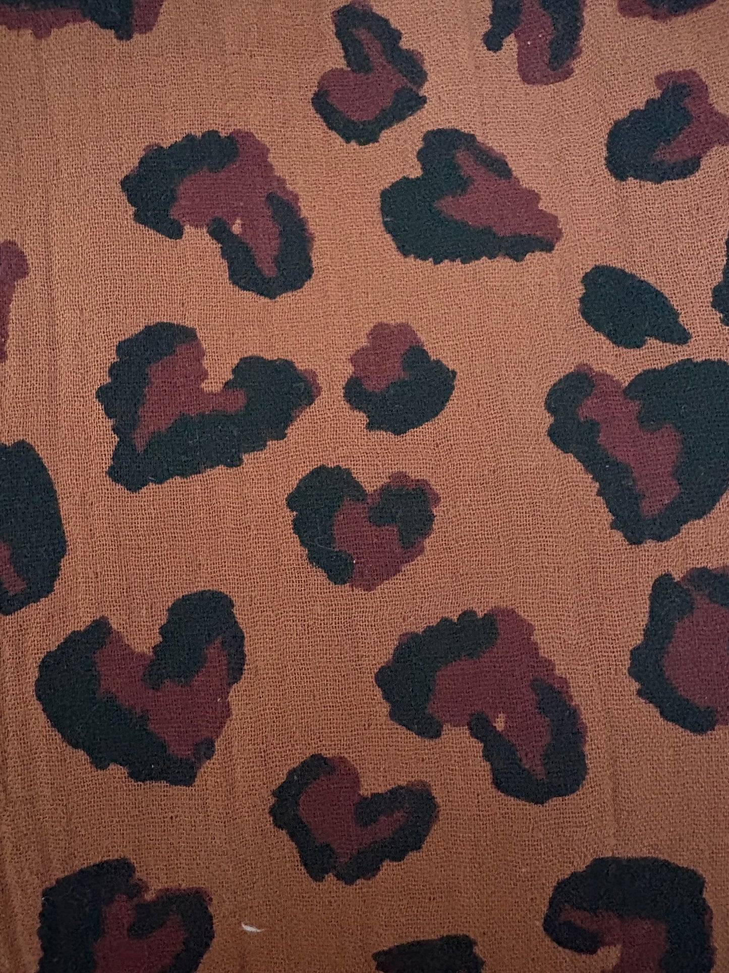 Snood léopard - double gaze de coton