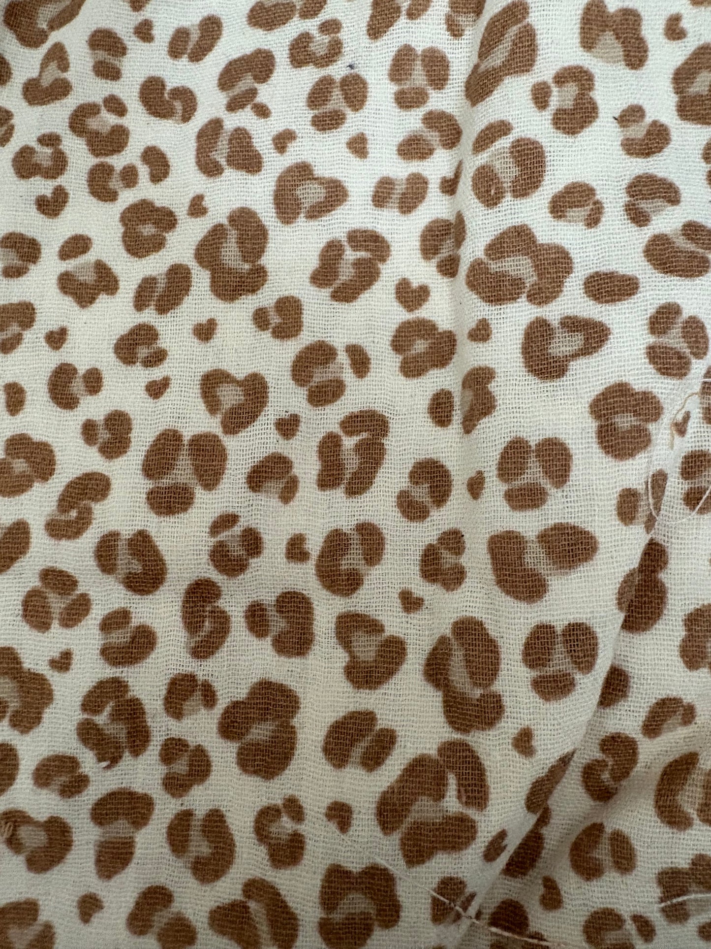 Snood léopard - double gaze de coton