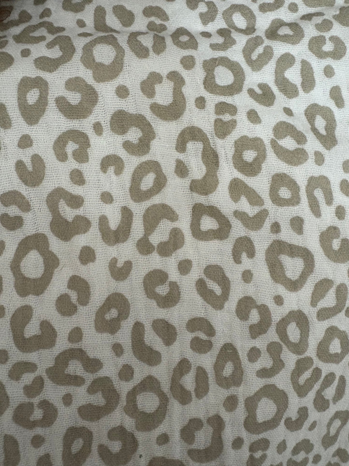Snood léopard - double gaze de coton