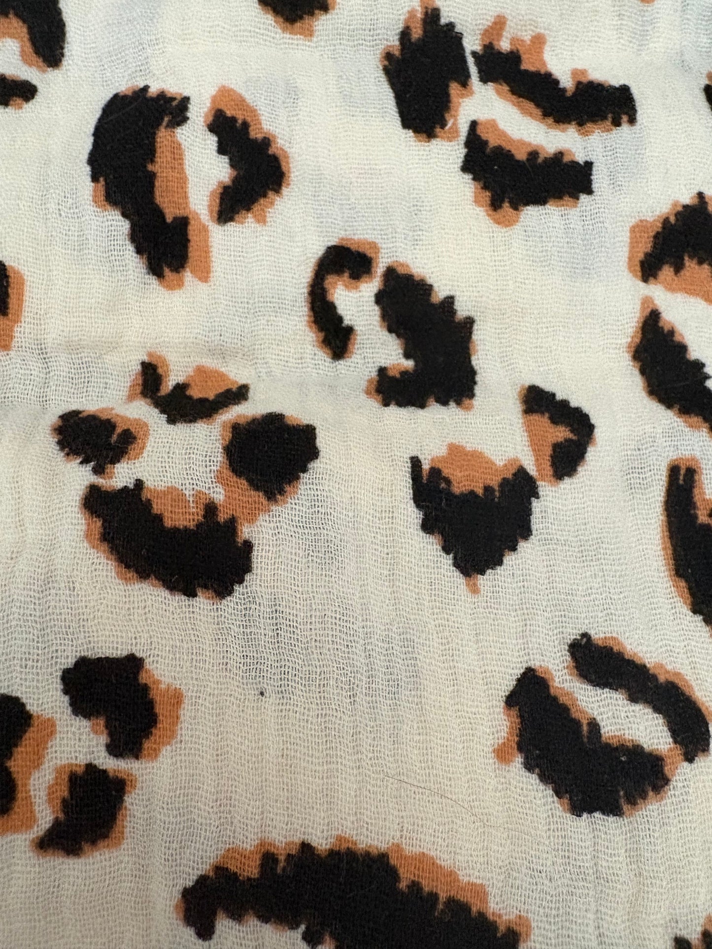 Snood léopard - double gaze de coton