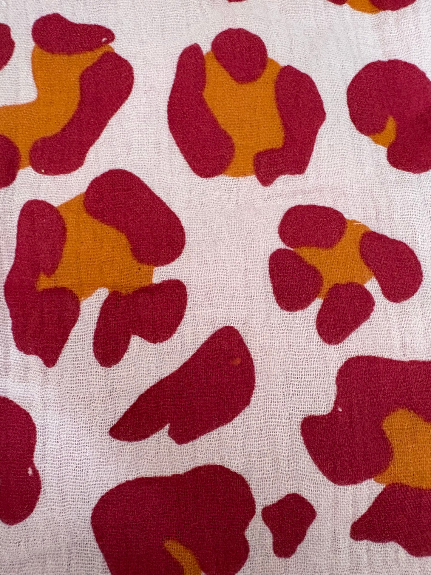 Snood léopard - double gaze de coton