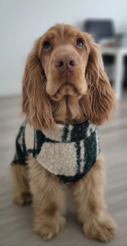Pull en bouclette à motifs