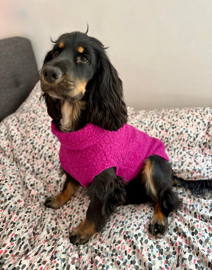 Pull en bouclette uni