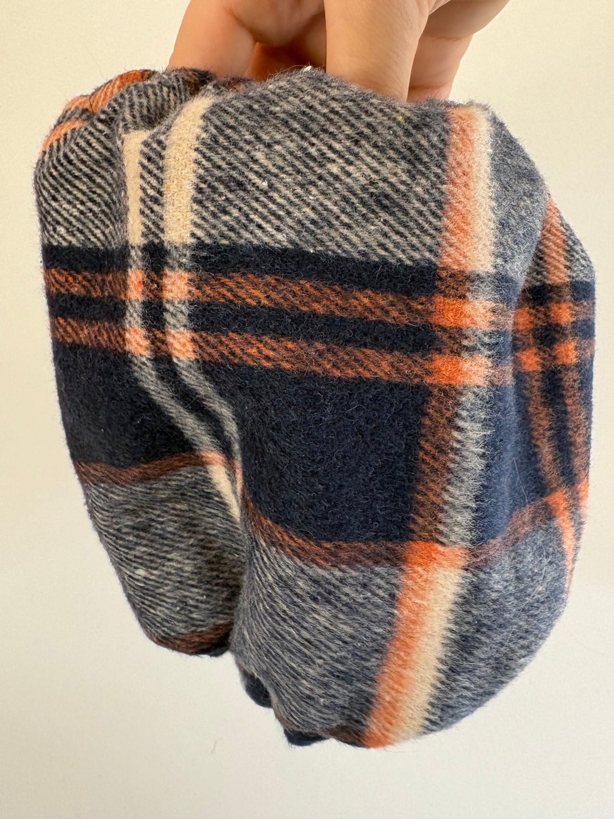 Snood en coton - Tartan bleu marine