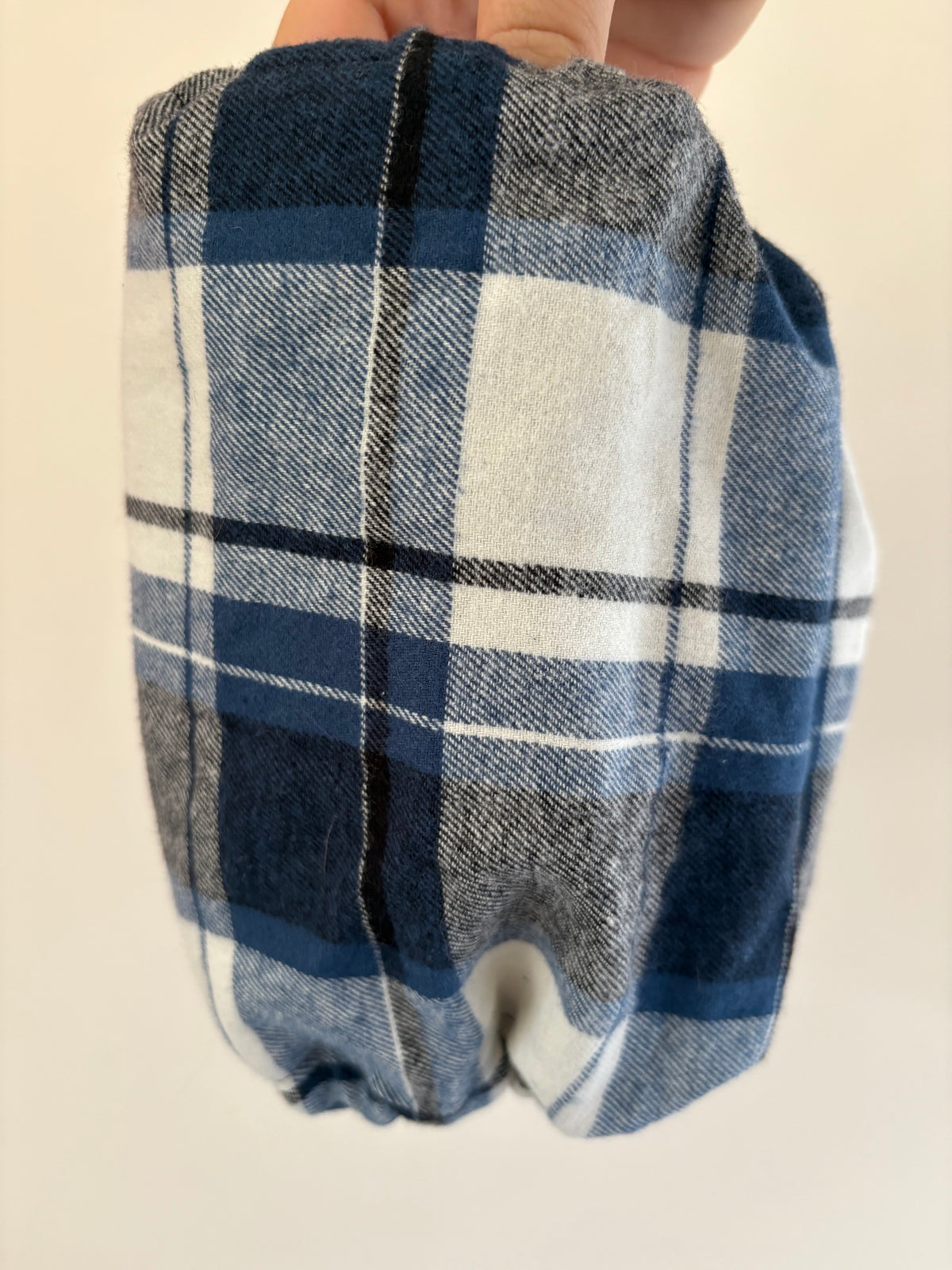 Snood en coton - Tartan bleu