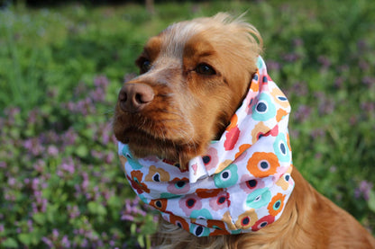 Snood en coton - fleurs
