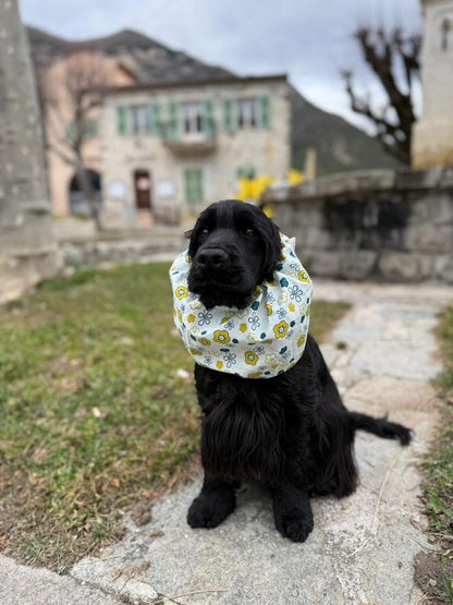 Snood en coton - fleurs