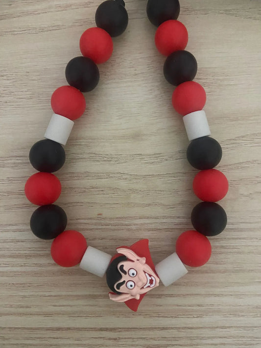 Collier antiparasitaire en perles - vampire