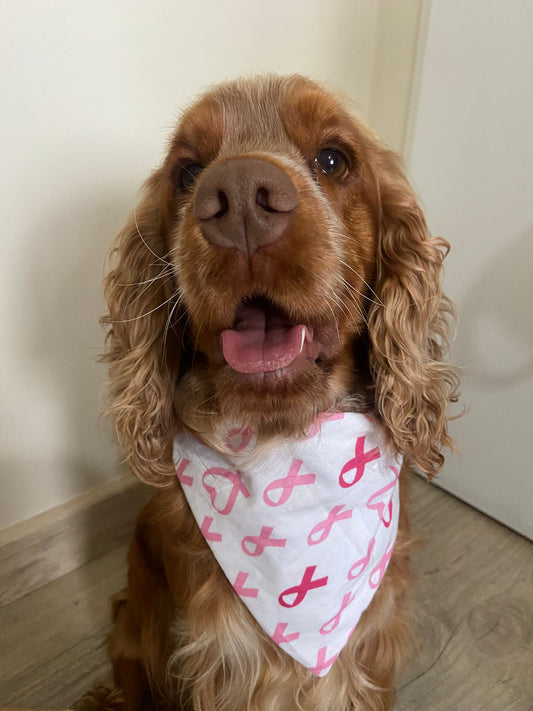 Bandana en coton - Octobre Rose