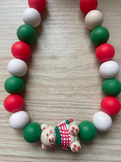 Colliers en perles - Noël