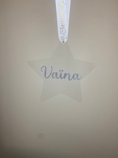 Boule de Noël personnalisable en plexiglace