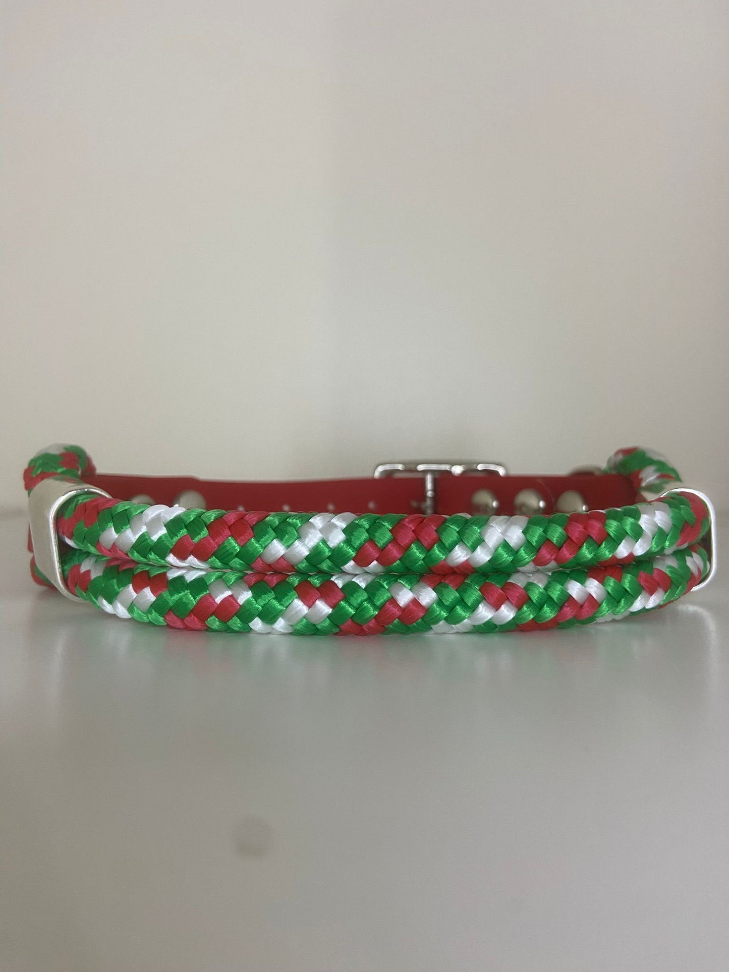 Collier Saïko : corde & biothane - Noël