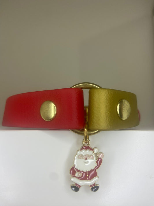 Collier en biothane - bicolore - Noël