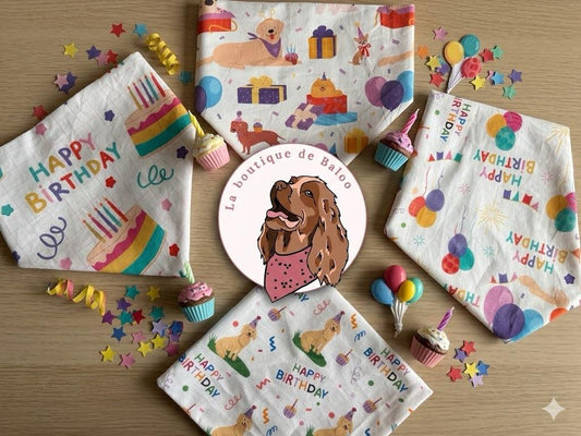 Bandana en coton - Anniversaire