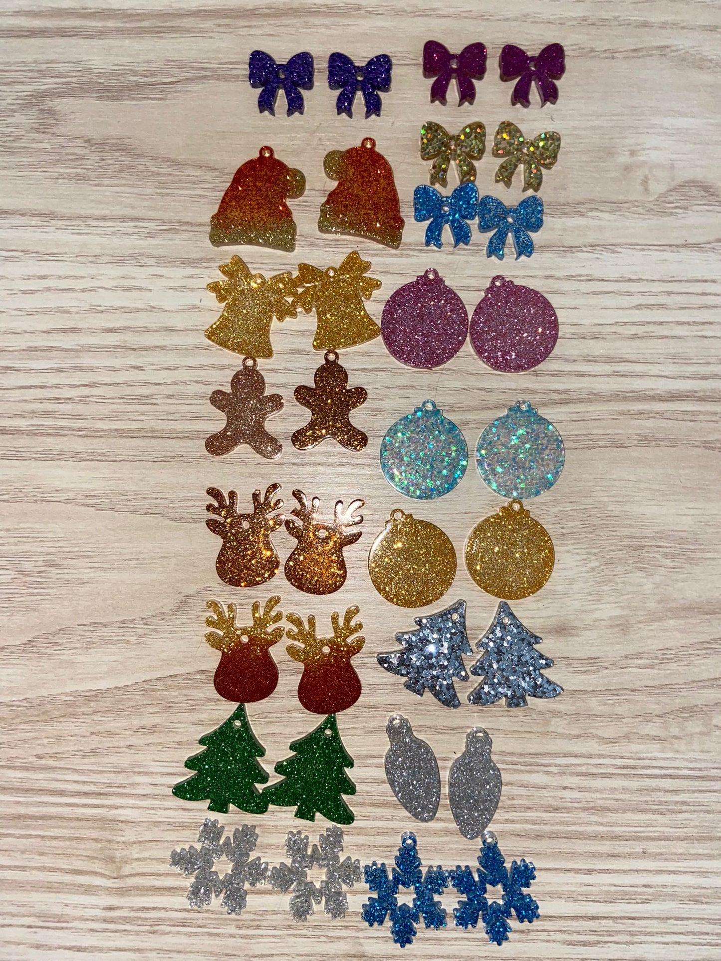 Boucles d'oreilles intercheangeables - Noël