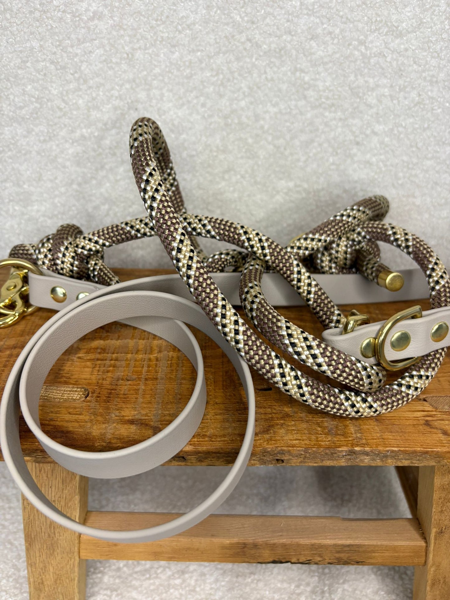 Laisse Ucky (biothane & corde)