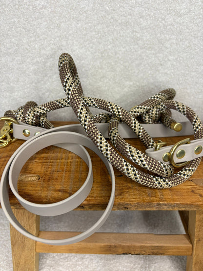 Laisse Ucky (biothane & corde)