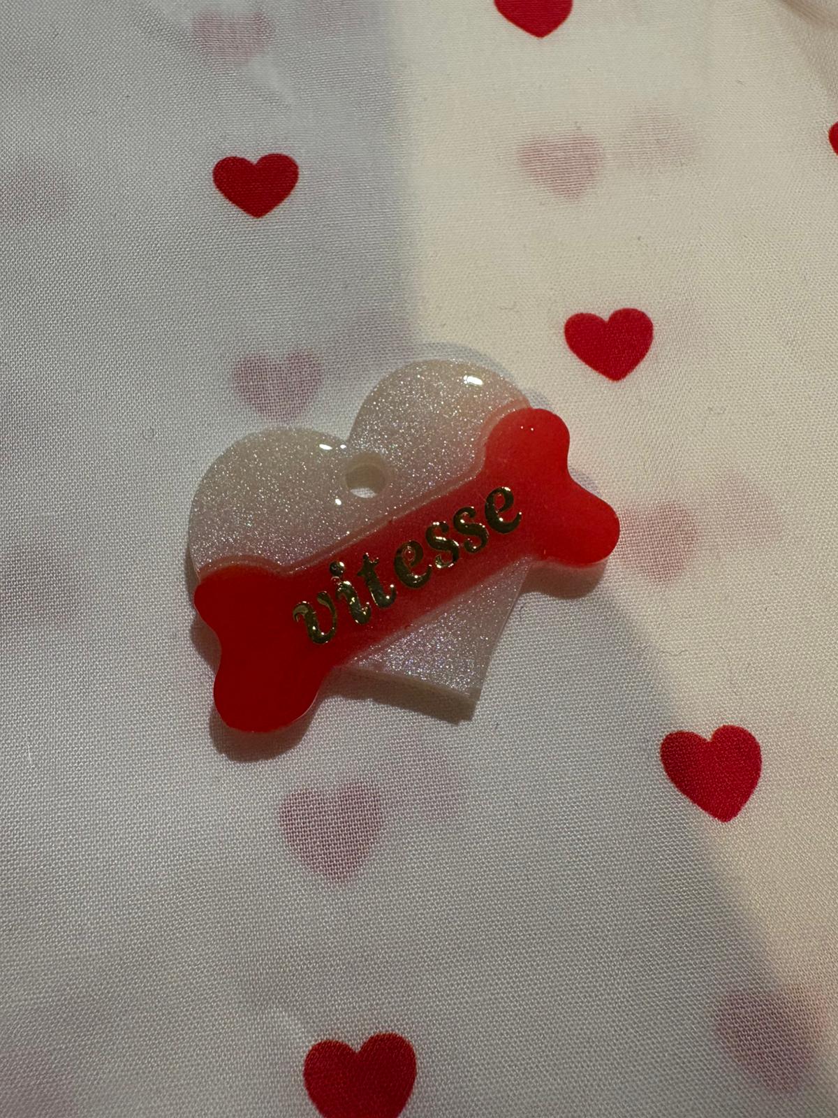 Médaille Amour Wouf - St Valentin