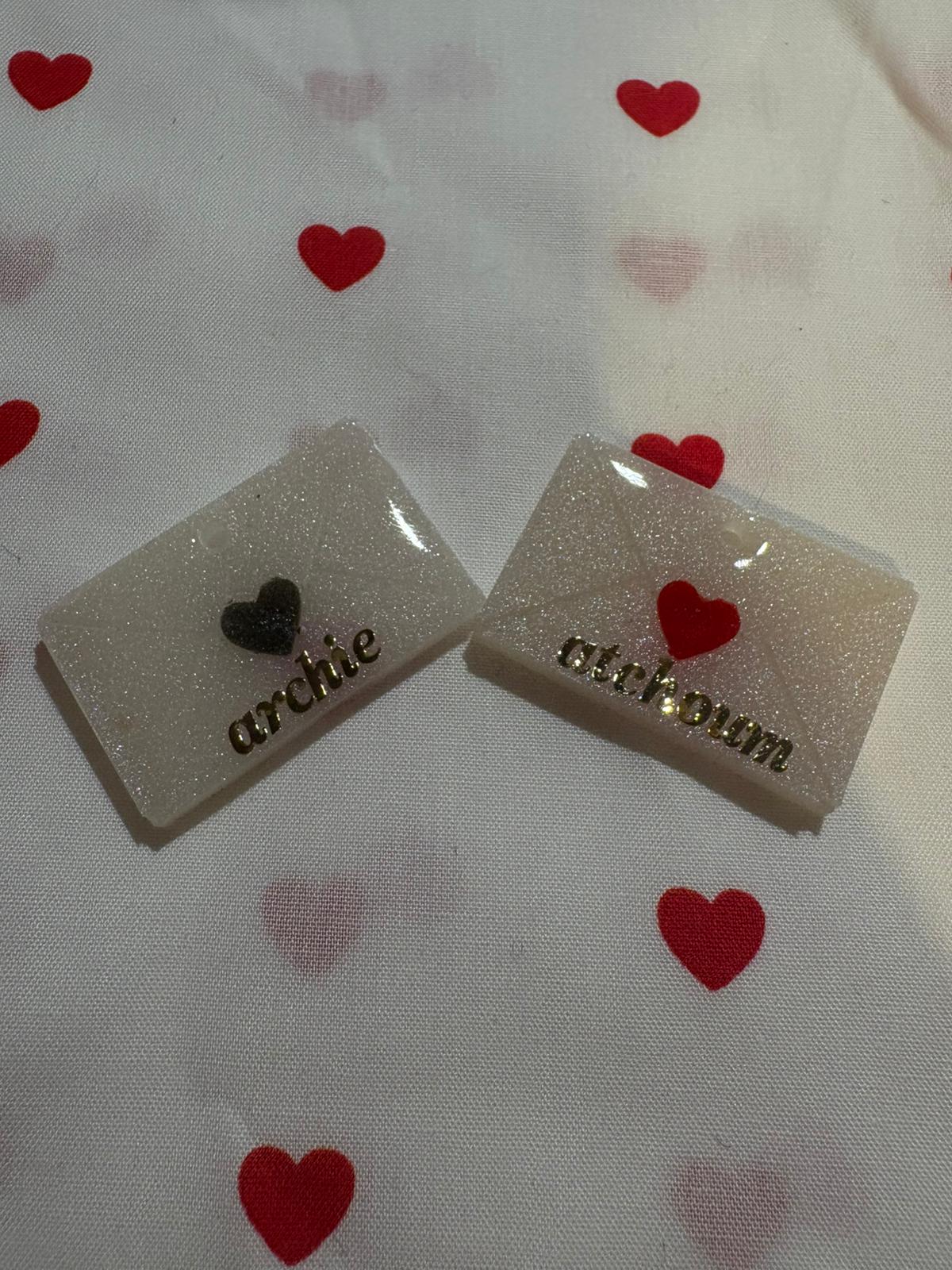 Médaille Lettre d'Amour - St Valentin